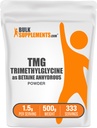 BulkSupplements.com Betaine Anhydrous Powder - Trimethylglyine, TMG Supplements, TMG Powder - Betaine TMG - Glutenfrei, 1500mg pro Servierung, 500g (1.1 lbs)