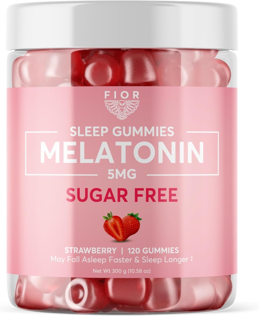 FIOR Melatonin Gummi (Sugar Free Strawberry, 120)