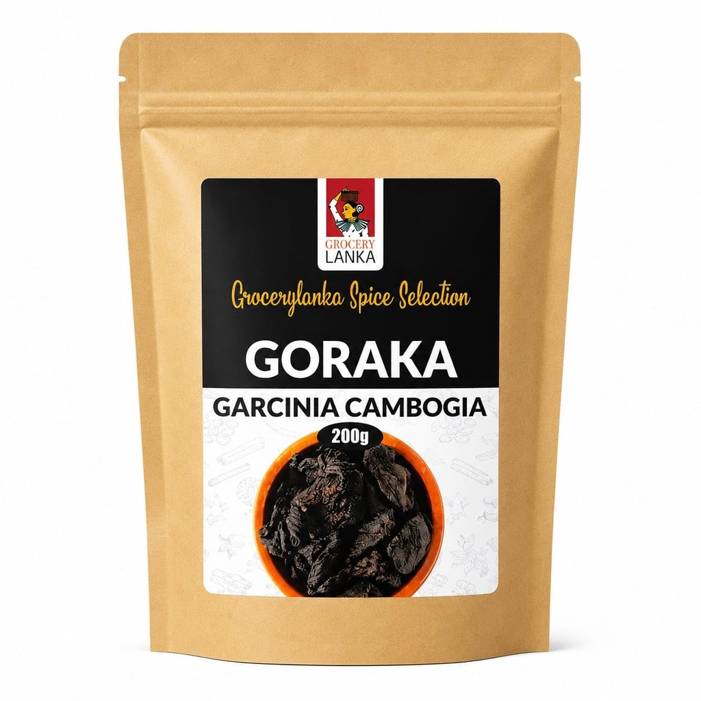 Goraka 200g (7oz), Getrocknete Garcinia Cambogia, Natural Food Souring Agent | Malabar Tamarind | Kudampuli