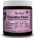 SUNBIOTICS Friendlier Flora - Frauen-Mischung, 20 Milliarden CFUs von 6 Probiotischen Strainen, Frauen tägliche Verdauung Vaginal & Immune Gesundheit, Non-GMO und Gluten frei, 2 Unze