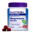 Natrol Magnesium Citrat, hohe Absorption Magnesium-Ergänzung für Stimmung und Stress, hilft, den Geist zu beruhigen und den Körper zu entspannen, 60 Raspberry-Flavored Gummis, bis zu einer 30-Tage-Versorgung