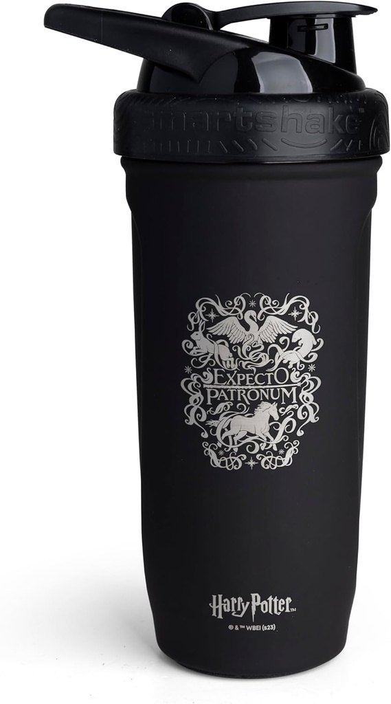 Smartshake Reforce Edelstahl Harry Potter Expecto Patronum Style Shaker Bottle (900 ML /30oz) | Leichter Widerstand Sport Shaker Bottle mit einer weichen Lid | Leakproof, BPA Free & DEHP Free