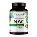 EMERALD LABS NAC 600mg - N-Acetyl-L-Cystein - Vegane Aminosäure-Ergänzung, die die Entgiftung unterstützt - 60 pflanzliche Kapseln (60-Day Supply)