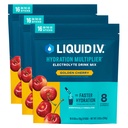 Liquid I.V.® Hydration Multiplikator - Golden Cherry | Elektrolytpulver Getränke Mix | 3 Pack (48 Portionen)