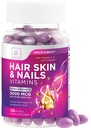 Haare, Haut und Nägel Vitamine für Frauen - Biotin 5000mcg zu unterstützen Haarwachstum mit Argan Öl, Collagen & Hyaluronsäure, schön, stärker Haut, Haar & Nägel Vitamin Supplement - 120 Softgels