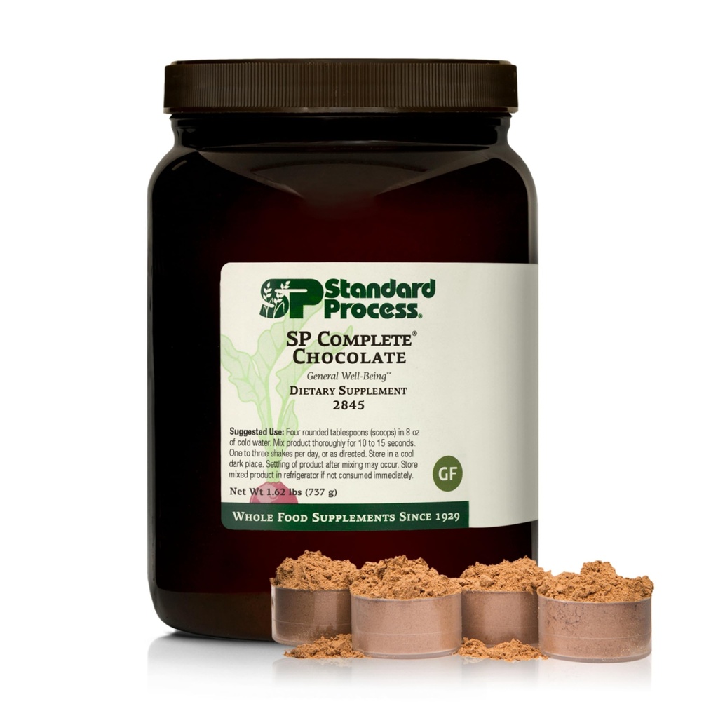 Standard Process Inc. SP Complete - Ganze Ernährung Immununterstützung, Leberunterstützung, Antioxidans, mit Reisprotein, Grapeseed Extract und Choline - Vegetarisch, Schokolade - 26 Unze