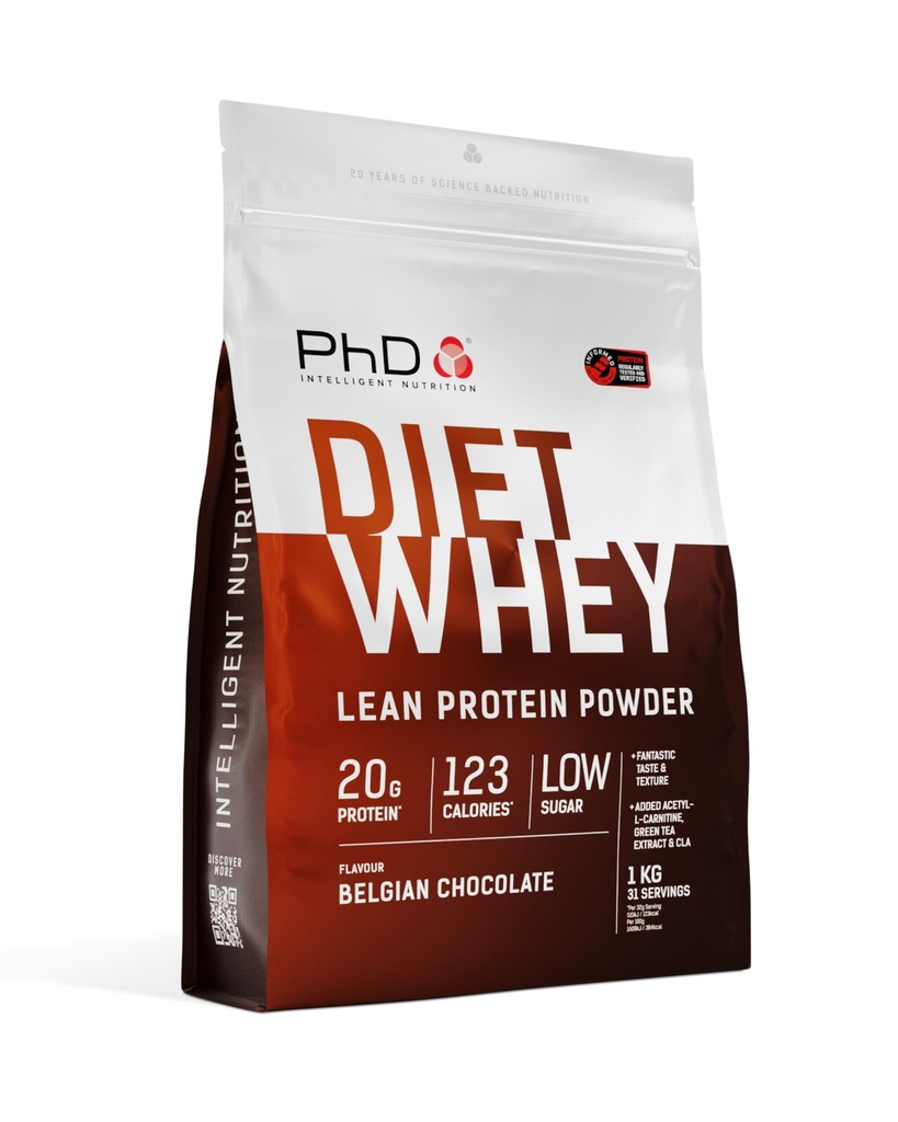 PhD Diet Whey 1kg belgische Schokolade