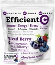 ANDREW LESSMAN Efficient C Mixed Berry 90 Packets - Immun-, Energie-, Stress- und Augengesundheitsunterstützung. Wiederfindung des Vitamin C Getränks. Keine Kalorien. Kein Zucker. Keine Carbs. Einfach zu mischen.