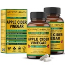 2-Pack ACV Pro Apfel Apfel Apfelessig Kapseln Certified Organic mit Mutter ACV Pillen Detox Cleanse Säure Reflux Unterstützung Ergänzung Ginger Root Cayenne Pfeffer Pulver