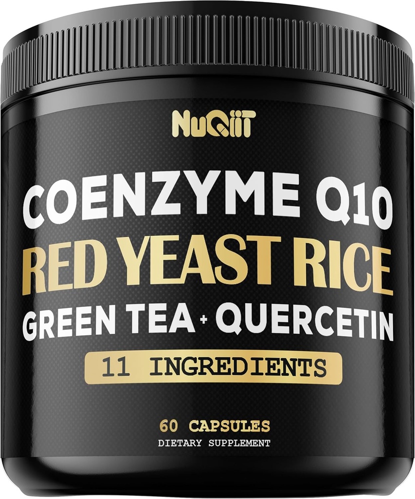 Rote Hefe Reis 13500mg Grüner Tee 4500mg Quercetin 4500mg Zusatz &amp; Mehr - Unterstützung Herzgesundheit, Immunsystem & Körper Balance - 60 Kapseln