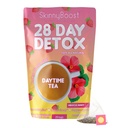 SkinnyBoost 28 Day Detox Daytime Tea -HIBISCUS BERRY (28 Teebeutel) Unterstützt Stoffwechsel Boost, Detox, All Natural, Non GMO, Vegan, Keto Friendly