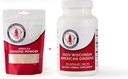 Dairyland American Ginseng Powder 4 oz and Capsules 75 ct Pack of Wisconsin Ginseng – Direct from Farmer to Consumer 西洋参