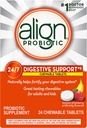 Align Probiotic, Chewable Probiotic Tablets für Frauen und Männer, stärken Sie Ihr Verdauungssystem 24/7 mit gesunden Bakterien, #1 Empfohlen Probiotic von Ärzten und Gastroenterologists, 24 Tabletten