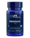 Lebensverlängerung Melatonin 1 mg - Für Restige Nacht, Hormon Balance und Immune Gesundheit - Sofort Veröffentlichung - Glutenfrei, Non-GMO - 60 Kapseln