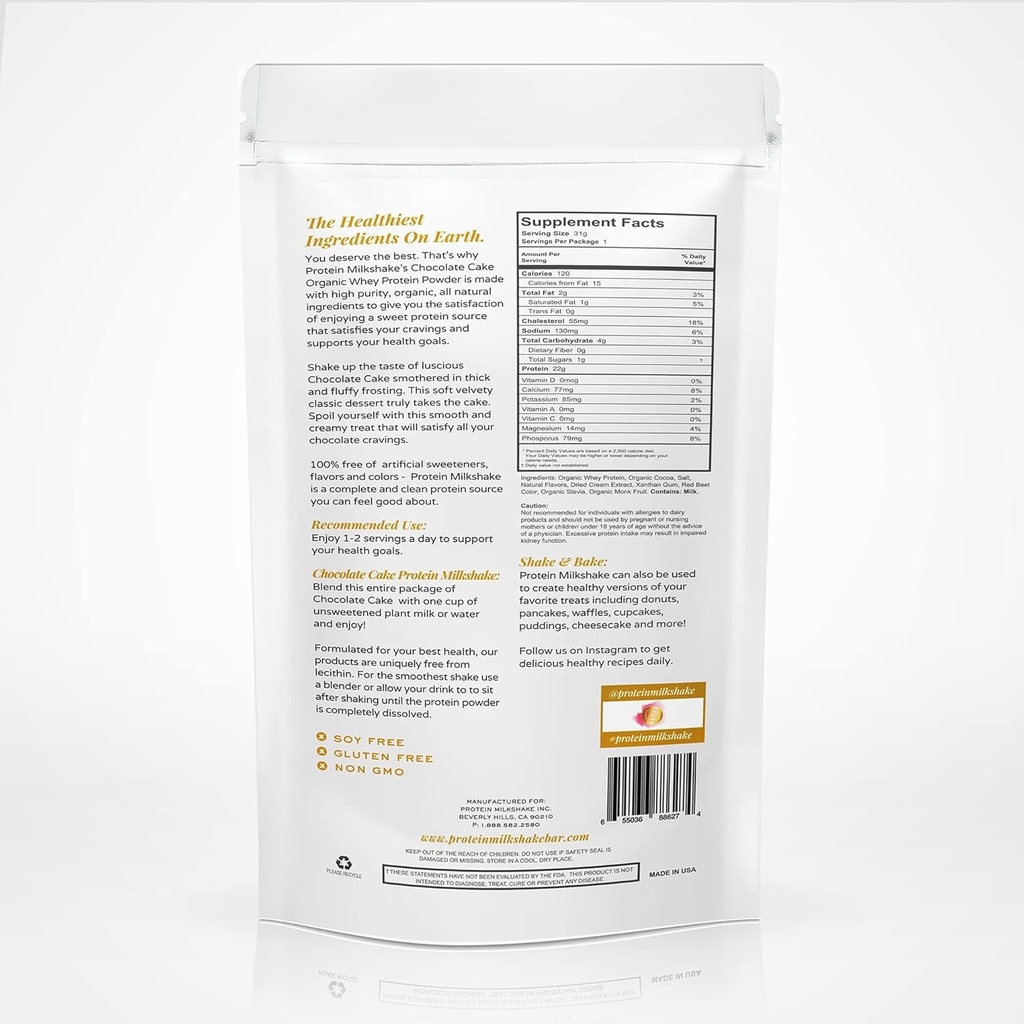 Protein Milkshake Low Carb Grass Fed Whey Protein Powder (Cupcake Batter, 60 Portionen (Pack von 1))
