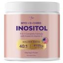 QSTA Myo-Inositol & D-Chiro Inositol Ergänzung für Frauen 4100mg (40:1 Ratio) – 9-in-1 Hormonal & Metabolic Unterstützung mit PCOS Multivitamins. Inositol-Pulverergänzung für Hormonbilanz