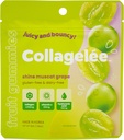 Collagelee Collagen Gummis - Marine Collagen Candy mit Vitamin C, Hyaluronsäure, & Biotin für Moisturized, Youthful, Plump Skin - Korean Collagen Snacks (Shine Muscat Grape)