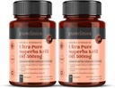 Ultra Pure Krill Öl 500mg x 240 Kapseln (2 Flaschen) - In den unverschmutzten Gewässern der Antarktis mit einer reichen Versorgung von Astaxanthin, Omega 3 und Vitamin D