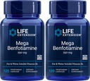 Life Extension Mega Benfotiamine Capsule, 250 Mg, 120 Vegetarische Kapseln 2 Flaschen