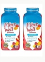 Fiber Well Sugar Free Gummies Supplement, Pfirsich, Erdbeere und Berry Flavored (2 Flaschen, Sugar Free)