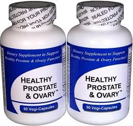 Gesunde Prostata und Ovary - (2 Flaschen enthalten insgesamt 180 Vegi-Kapseln) - Konzentrierte Kräutermischung - mit Crinum Latifolium, Vegan Kosher Caps. Prostata Kräuter für optimalen Support*