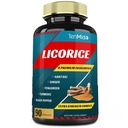 Licorice Extract Kapseln mit Turmeric, Ginger, Fenugreek, Haritaki, Black Pepper - Support Digestion Function - 90 Caps, 3 Monate Versorgung