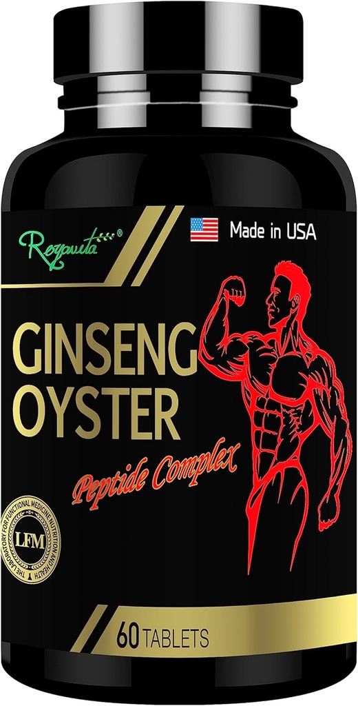Ginseng&Oyster Complex Tablet-verwendet, um Ihr Energie- und Immunsystem zu verbessern,Ein Tag Männer Gesundheit Ginseng&Oyster Complex Formel,Male Enhancing Supplement,60 Tabletten/Bottle, 15-Tage-Dosis