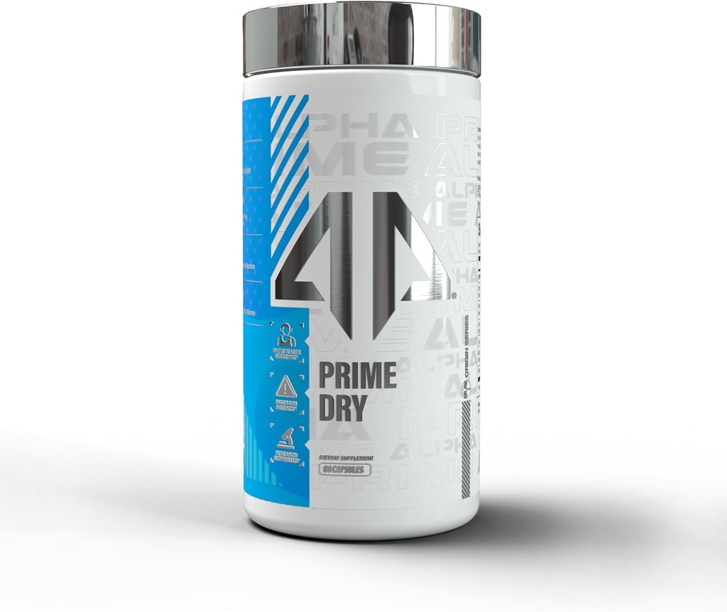 Alpha Prime Supplements, Prime Dry, Maximum Potency Exothermic Catalyst, Rapid Water Shedding, Amplify Sweating & Thermogenesis (80 Capsules)