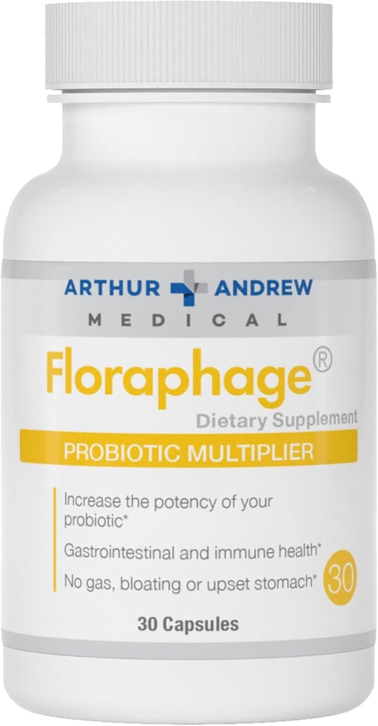 Arthur Andrew Medical, Floraphage, Präbiotische Formel und probiotische Multiplier, 30 Kapseln