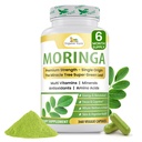 Bio Veda Moringa Blatt Pulver Kapseln, 1000mg, 360 Count - True Green Native Organic Moringa Oleifera, Premium Kraft Nährstoff dicht 100% reine Blätter - Energie, Schlaf &amp; Immunität Unterstützung - Vegan