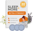 Schlafaufnäher extra Stärke für Erwachsene - 5 mg Melatonin Aufnäher mit GABA, Magnesium & Valerian Root - Schlafgerät für Schlaflosigkeit, Relaxation & Reduce Fatigue - Schlafhilfe langsame Freigabe - 30 Aufnäher