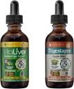 Rejuvica Health VitaLiver & DigestaPro - Advanced Liver & Digestion Support - Flüssige Lieferung für bessere Absorption - Milchdistel, Chanca Piedra, Artichoke, Dandelion &amp; mehr!