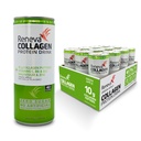 Reneva Collagen Protein Drink - 10g Collagen Peptide, Elektrolyte, B-Vitamine, Zink und Zero Sugar (Green Apple)