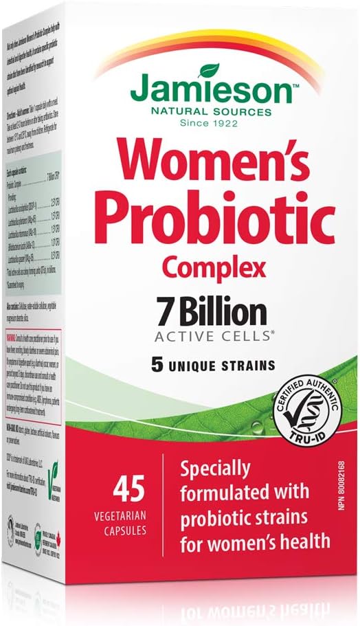 Jamieson Women’s Probiotic Complex 7 Billion, 45 Veg Caps
