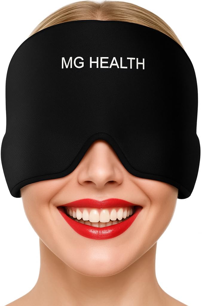Migraine Relief Cap – Beruhigender Ice Pack Hat mit Cooling Gel für Kopfschmerzen, Spannung, Stress und Hangover