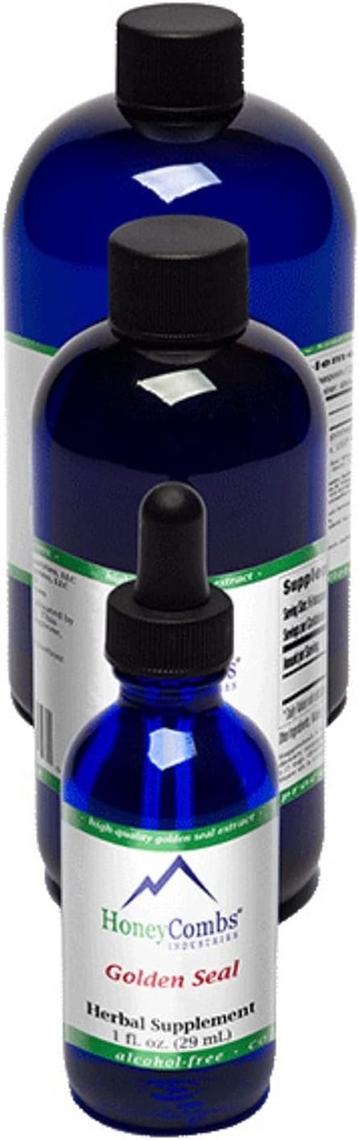 GoldenSeal Alcohol Free Extract Liquid – Natürliche, organisch Sourced GoldenSeal Root Supplement for Digestion, Respiratory & Immune Support – Cold Pressed Goldenseal Drops, 8 Fl Oz