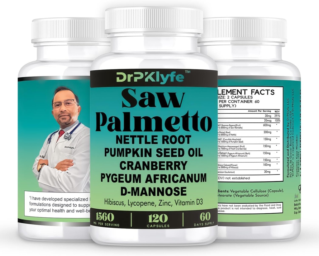 Kürbis Seed Öl & Haar Wachstum Beilage mit Säge Palmetto für Frauen, DHT Blocker für Männer, PCOS Prostata Gesundheit, Pygeum, Lycopene, Männer Gesundheit