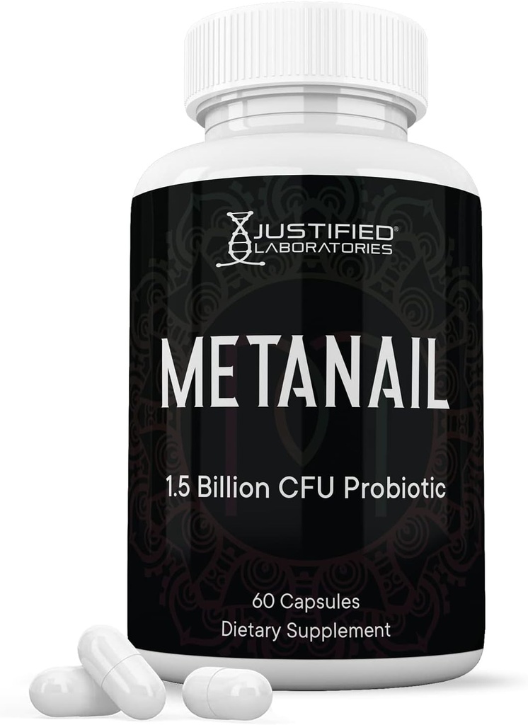 Justified Laboratories Metanail 1.5 Billion CFU Probiotic Nail Support 60 Kapseln
