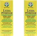 2-PAK Lydia Pinkham Nutritional Support Liquid 16oz Flaschen