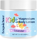 Magnesium Lotion für Kinder Schlaf &amp; Beruhigung: Natürliche Bedtime Lotion Relaxation & Relieves Stress - topische Magnesiumcreme mit beruhigendem Lavender, Shea Butter, Vitamin E - für Babys, Kleinkinder & Juniors