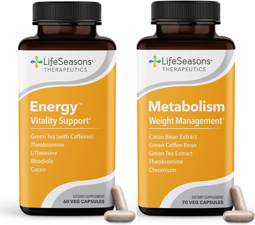 Metabolism Weight Control & Energy Boosting Supplement - Natürliche Appetit Suppressant - Curbs Cravings - Grüner Tee, Kaffeebohne, Chrom, Cacao & Theobromine - 130 Kapseln