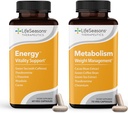Metabolism Weight Control & Energy Boosting Supplement - Natürliche Appetit Suppressant - Curbs Cravings - Grüner Tee, Kaffeebohne, Chrom, Cacao & Theobromine - 130 Kapseln