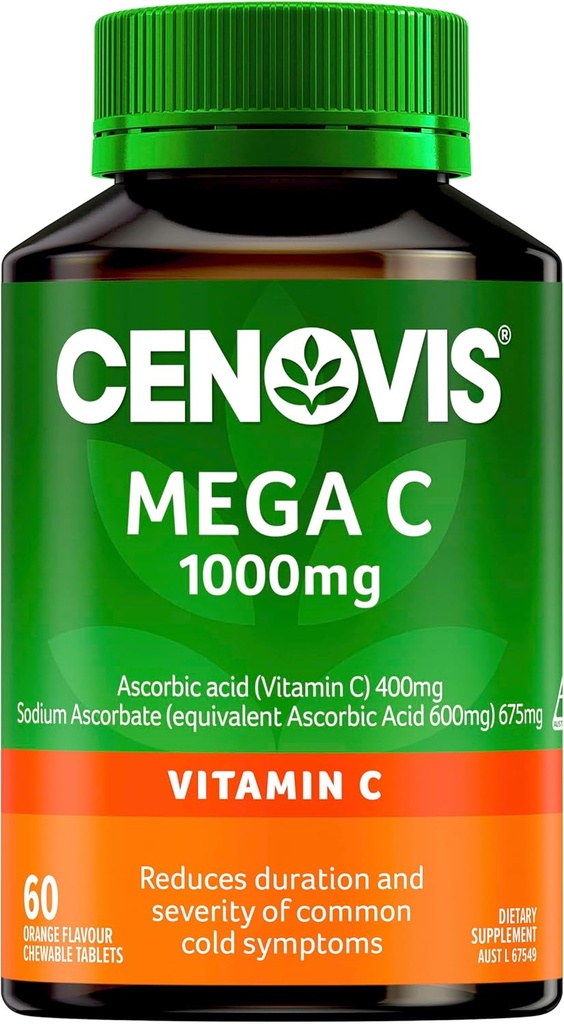 Cenovis 1000mg Orange Flavour Tablets