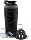 Ice Shaker Insulated Edelstahl Shaker Bottle | 26oz, Schwarz Camo | Kalt für 30+ Stunden | Insulated Cup mit Twist-on Agitator | Odor-freie Flasche für Protein Shakes, Wasser, Smoothies, Cocktails