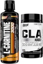 Nutrex Research Liquid Carnitine 3000 - CLA 90 Soft Gels - 1000mg Konjugierte Linoleic Acid Active Blend aus Safflower Oil
