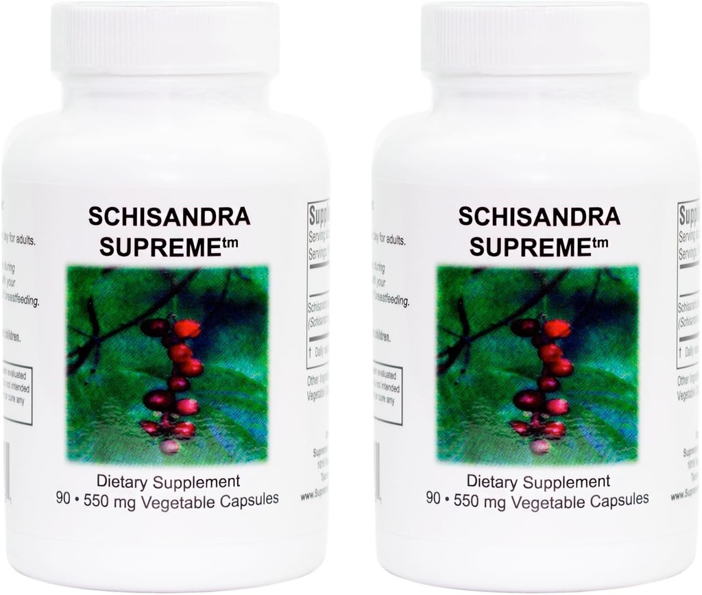 Supreme Nutrition Schisandra Supreme, 90 Pure Schisandra Fruit Vegetarian 90 Kapseln (Pack von 2)