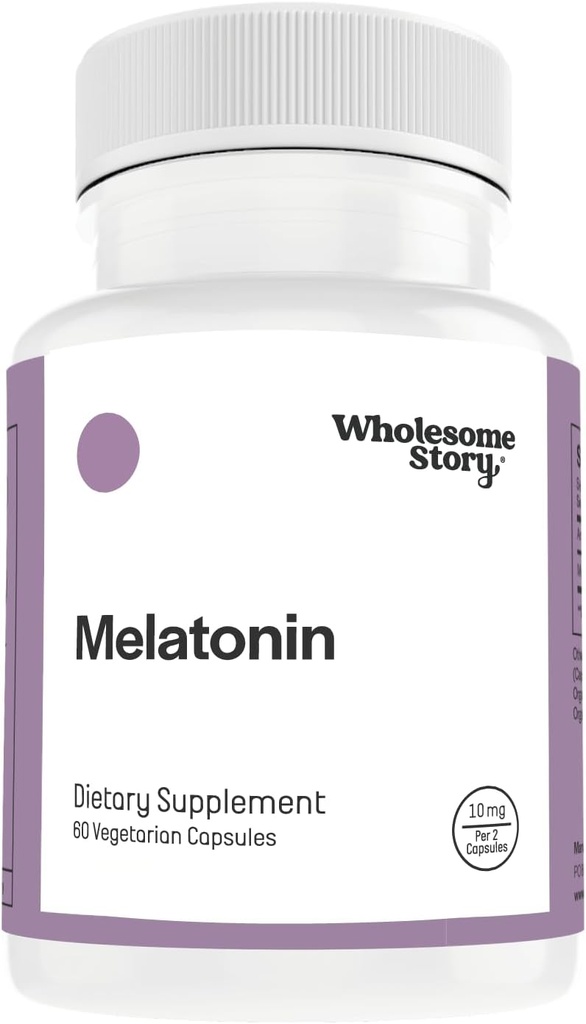 Melatonin 10mg für Erwachsene für erholsamen Schlaf, Entspannung & Hormon Balance | Melatonina para Adultos | Melotin | Melotonin | 60 Melatonin 10 mg Kapseln | 5mg pro Kapsel | 30 Tage Versorgung