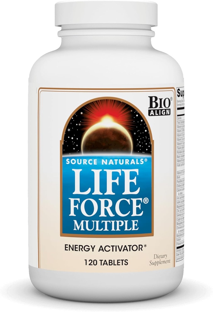 Quelle Naturals Life Force Multiple Daily Multivitamin High Potency Essential Vitamins, Mineralien, Antioxidantien & Nährstoffe - Energie & Immun-Boost - 120 Tabletten