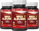 Dr.K&C HNHusa Mega Albumin Protein 1000mg 180 Tablets Healthy Kidney Liver Function Wellness Gesamtgesundheit Unterstützung Energie Lebensbilanz Supplement 60tabs 3pk
