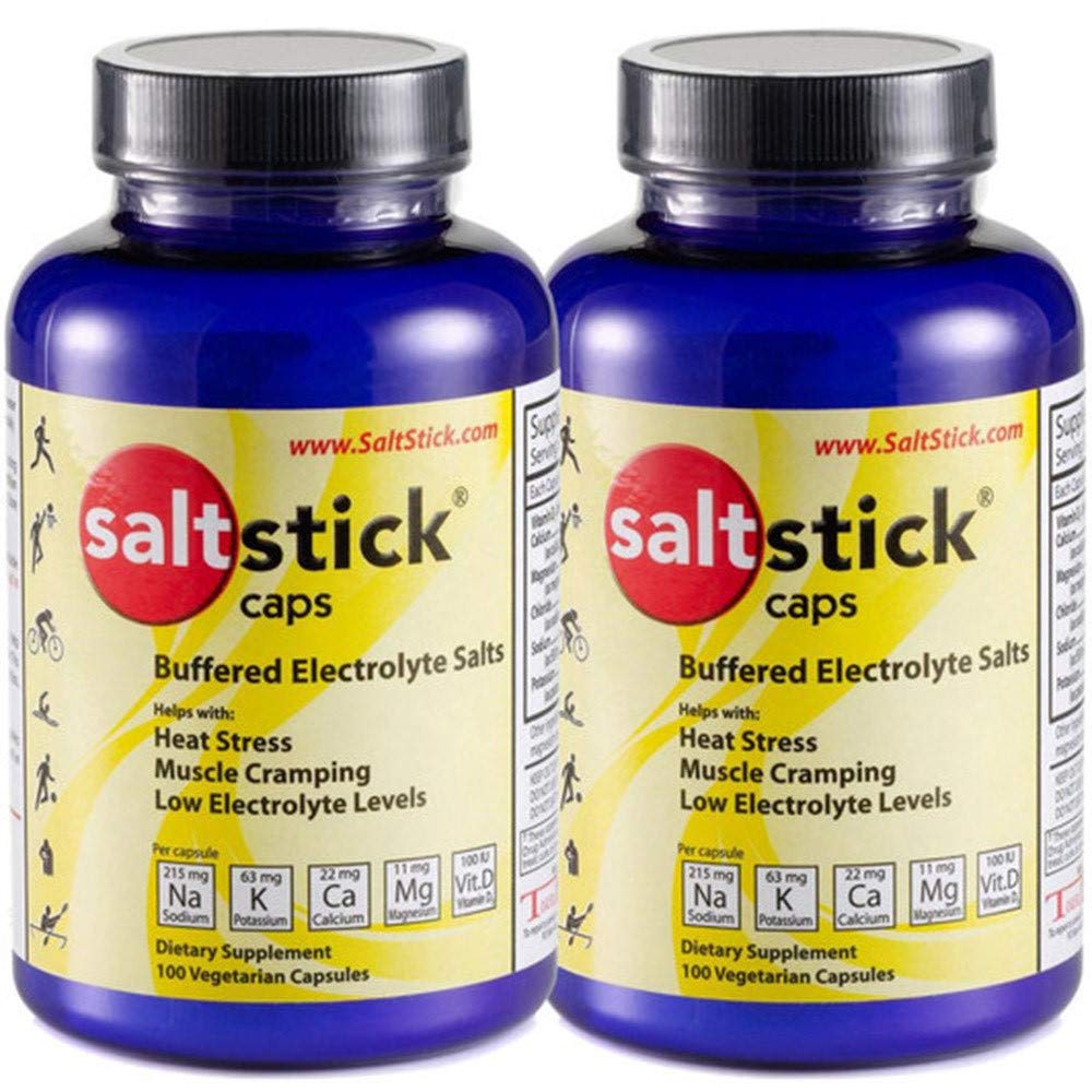 SaltStick Caps Elektrolyt Ersatz 100 Zähler (200 Kapseln) (Verpackung Mai Vary)